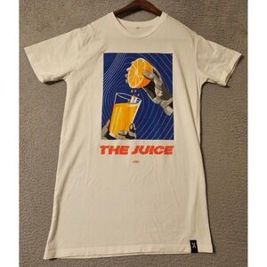 Meta xQc The Juice Graphic T-Shirt Mens Medium White Short Sleeve Cotton USA